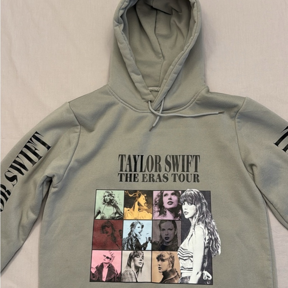 Taylor Swift The Eras Tour Gray Hoodie